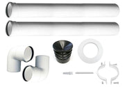 Kit tubi caldaia condensazione dn 80 canna fumaria tubo plastica PPS CE Made in Italy