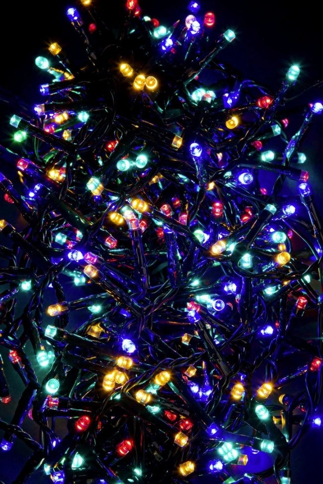 Snake Light 760 LED Multicolore, Filo Verde 5mm, IP44 (6 Pezzi)