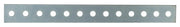 PIASTRINA DIRITTA FORATA  mm.100X20 100.00 pz