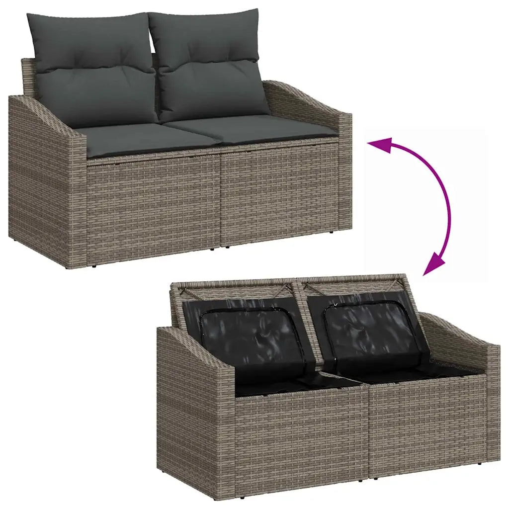 Set di divani con cuscino 9 pcs polyrattan 3360660