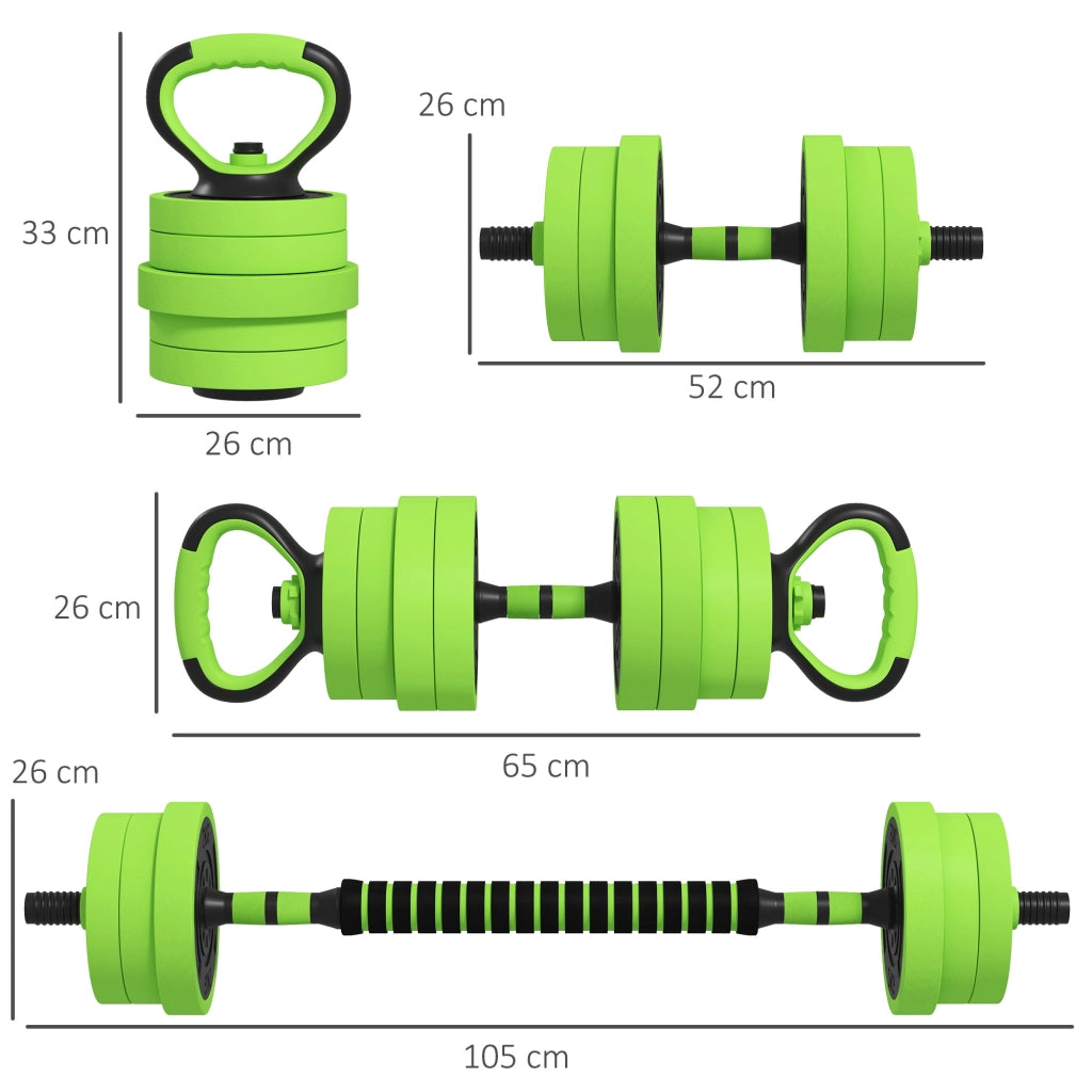 Set Pesi Palestra 4 in 1 40kg ¨C Xylo ¨C Kettlebell Manubri Bilanciere