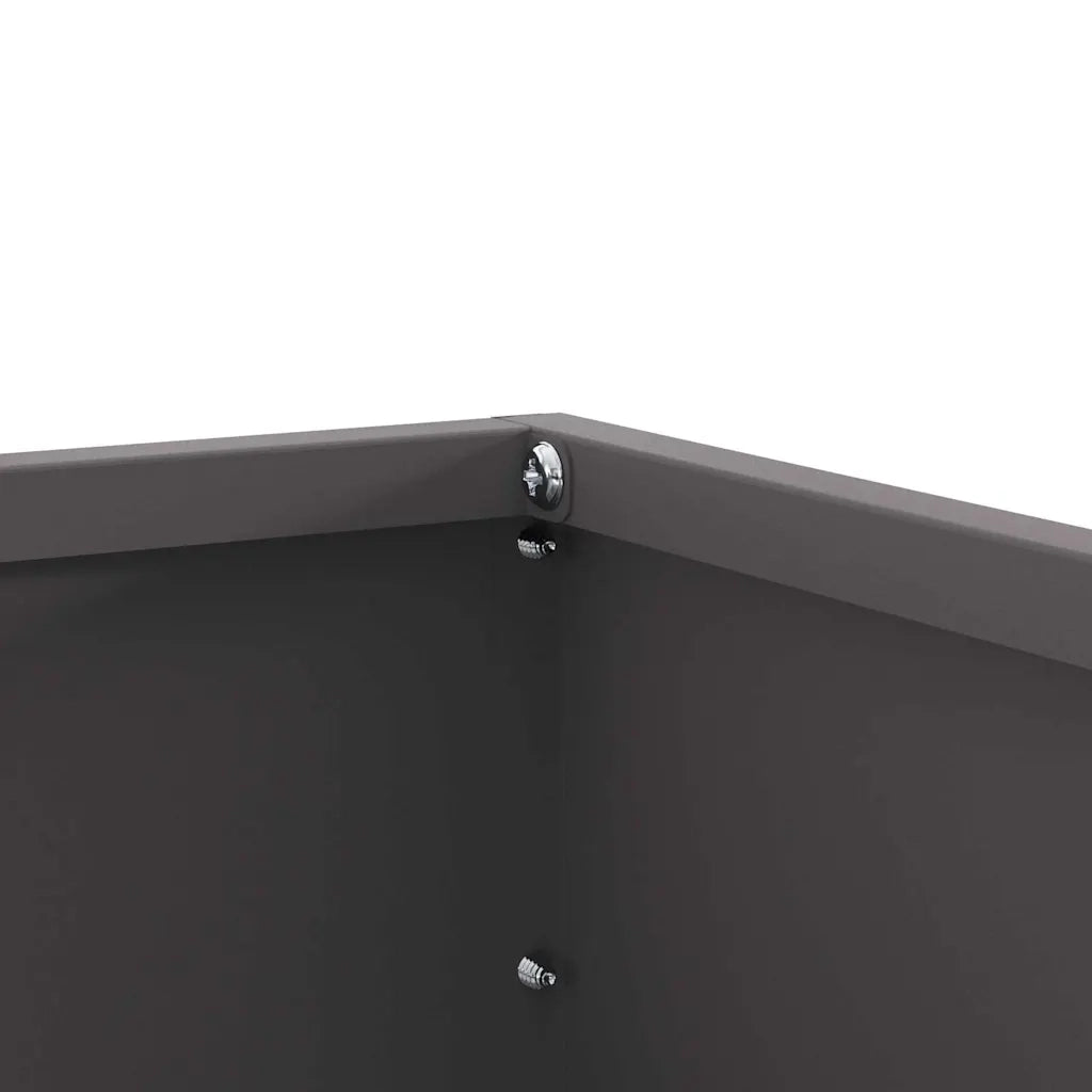 Bordura per Prato Nero 60 x 60 x 13 cm Acciaio 874730