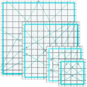 Set di righelli trasparenti 31,75 cm - 4 pezzi - scala/angolo - patchwork - materiale duraturo - righello trasparente