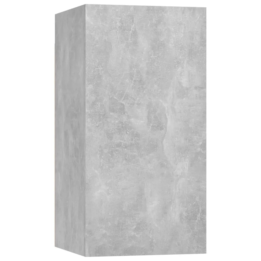 Set Mobili Porta TV 8pz | Armadietto TV | Mobile Porta TV Grigio Cemento in Legno Multistrato