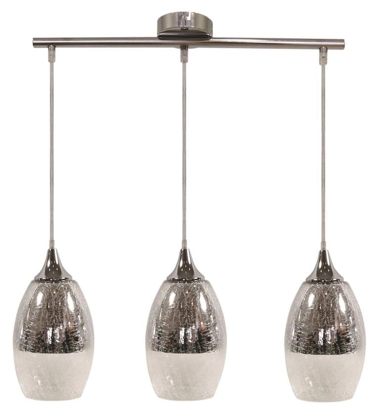 Lampadario a sospensione Candellux Celia 3xE27 cromo