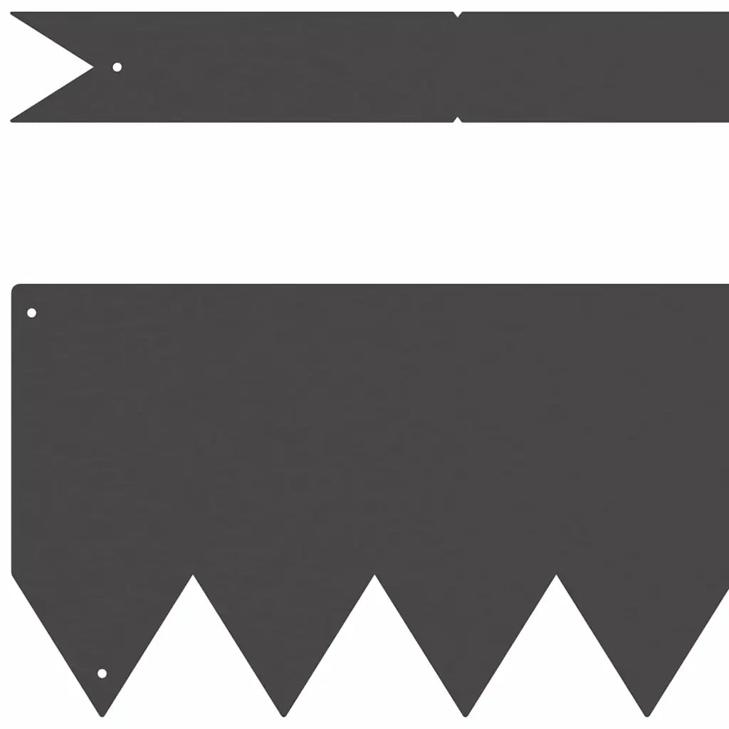 Bordura per Prato 50 pz Nero 100 x 0,05 x 15 cm CFW9356165