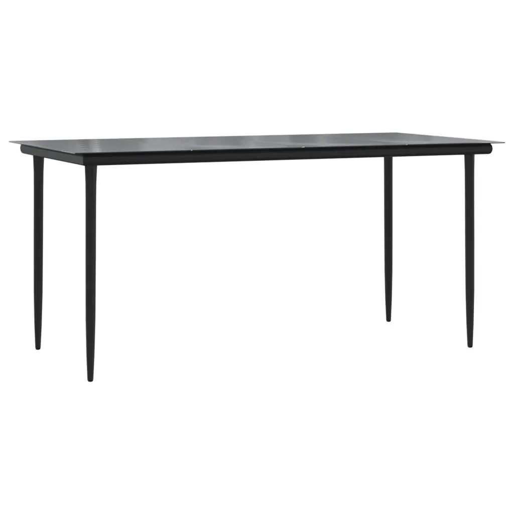 Set da Pranzo da Giardino 7pz con Cuscini in Polyrattan Marrone