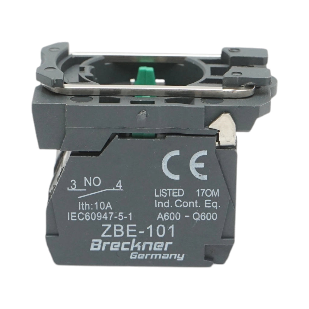 Elemento di blocco contatti ausiliari in plastica 2NO 240V/10A TB5 Breckner Germany