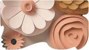 Le Forme Fiori Tappeto Cucina 50x90 cm Sagomato Gomma Moderna Antiscivolo Stampa Digitale