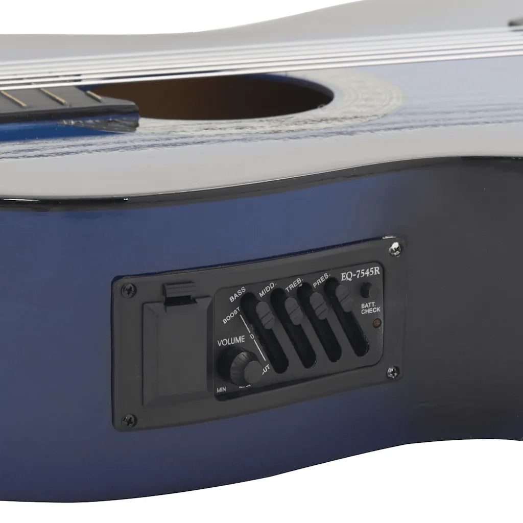 Chitarra Classica Western con Equalizzatore e 6 Corde Blu CFW1860336