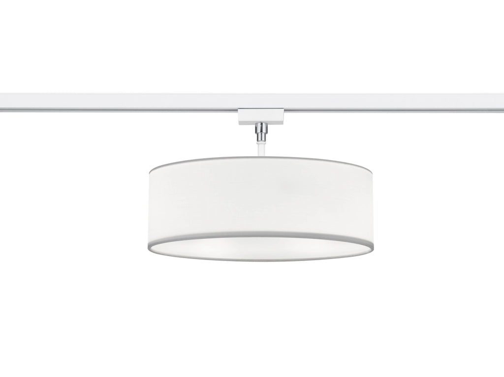 Plafoniera Interno Rotonda 2 Luci 6W Hotel Tessuto Bianco Duoline GD Trio