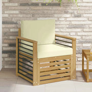 Set di divani da esterno Poliestere Bianco 3439107