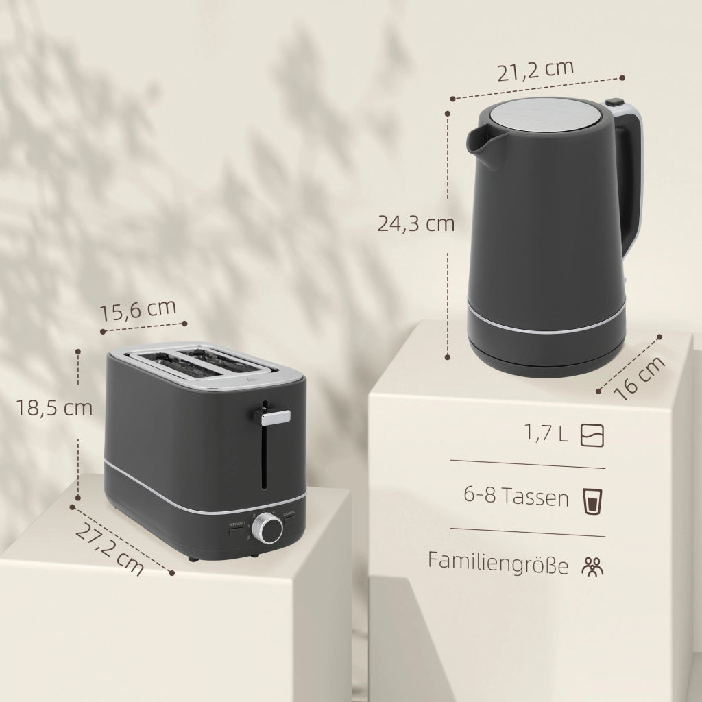 Bollitore e tostapane ¨C Minimal ¨C Grigio