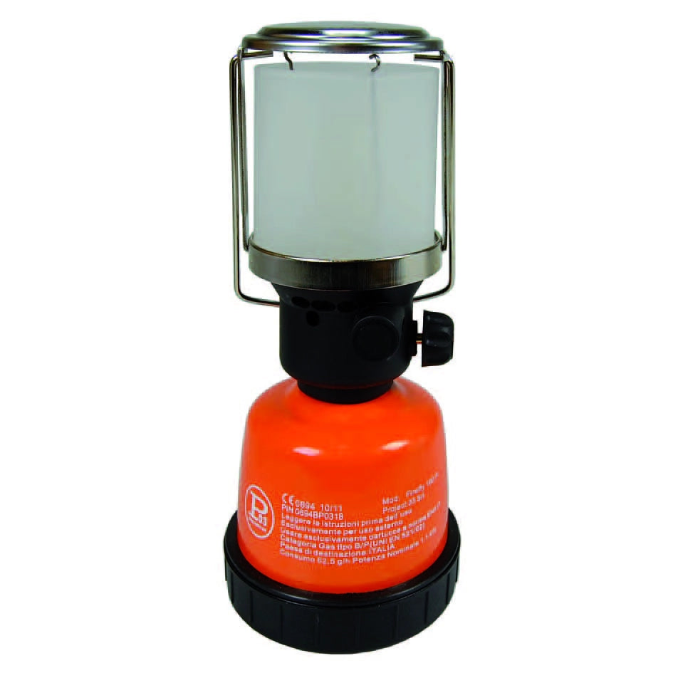 LAMPADA GAS CAMPING IN METALLO ACCENSIONE NORMALE