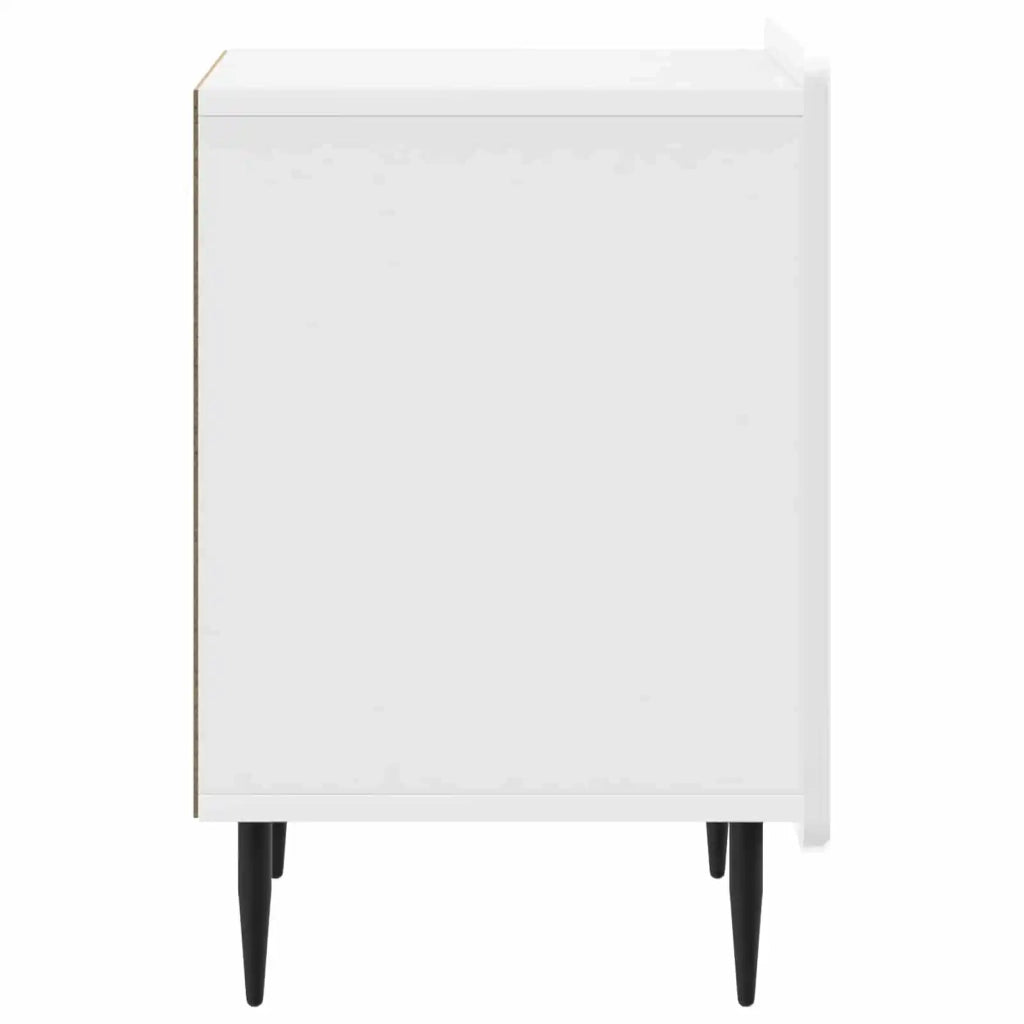 Armadio da Notte Bianco Lucido 43 x 34,5 x 52 cm 894343