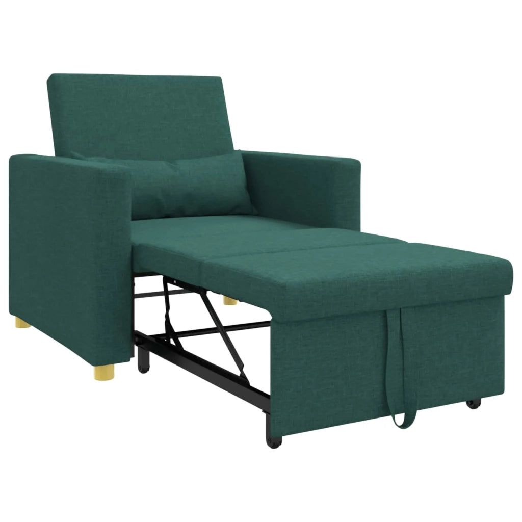 Divano letto estraibile singolo Verde scuro 90 x 165 x 87 cm 42002689