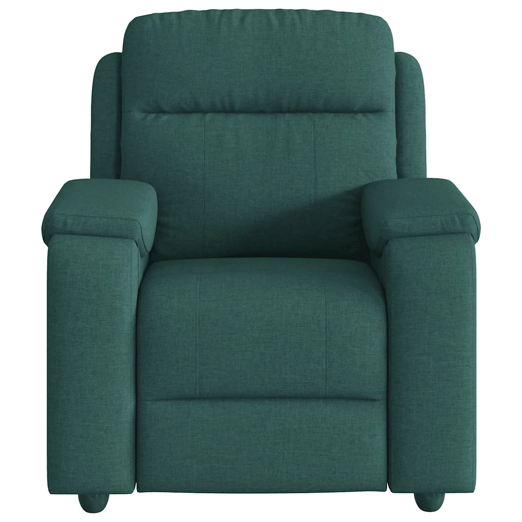 Poltrona Reclinabile in Tessuto Verde Scuro 4015686