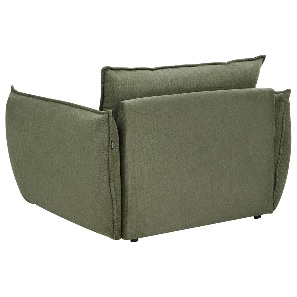 Set da salotto in tessuto Seduta bassa e profonda Schienale imbottito Accogliente Moderno 5 posti verde Moderno Accogliente