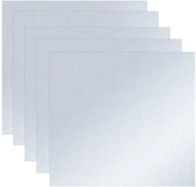 Piastra di Zinco 99,99% Puro - 5 Pezzi - Dimensioni 140x140x0,2 mm - Densità 7,14 g/cc - Punto di Fusione 419,5 °C - Adatto per Laboratorio - Piastra di Metallo