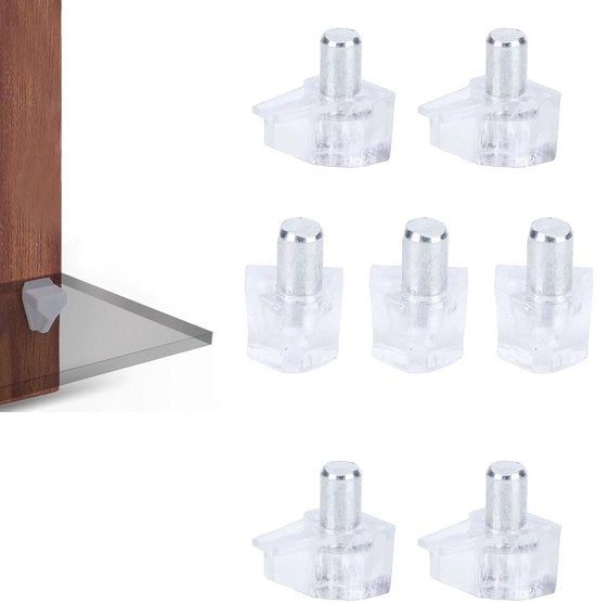 Supporti per tavolo trasparenti 50 pezzi - ABS - Supporto per vetrina - Altezza 16 mm - Supporti per tavolo