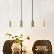 Lampada a sospensione ZMH GU10 retr¨° oro 170cm metallo con 4 luci in stile industriale