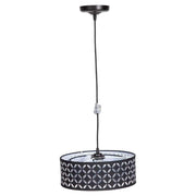 Lampada da soffitto nera 30x30x80h cm