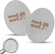 Due pezzi di schermo 585 mm acciaio inossidabile sinterizzato filtro caffè 17 mm di spessore filtro circolare per macchina per espresso portafiltro riciclabile filtro per fondo del caffè accessori
