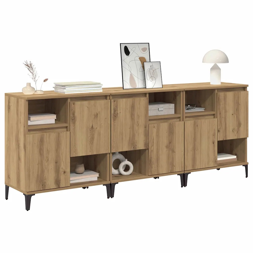 Sideboards 3 pcs Rovere artigianale 60 x 35 x 70 cm 3415579