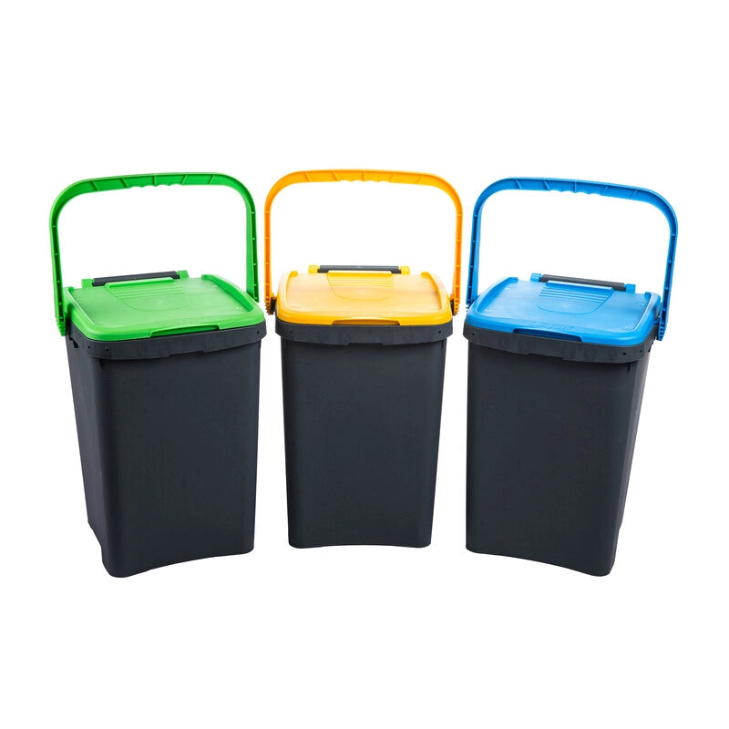 PATTUMIERA  50 L ECOPLUS C/MANIGLIA KIT 3 PEZZI- 1,0 pz