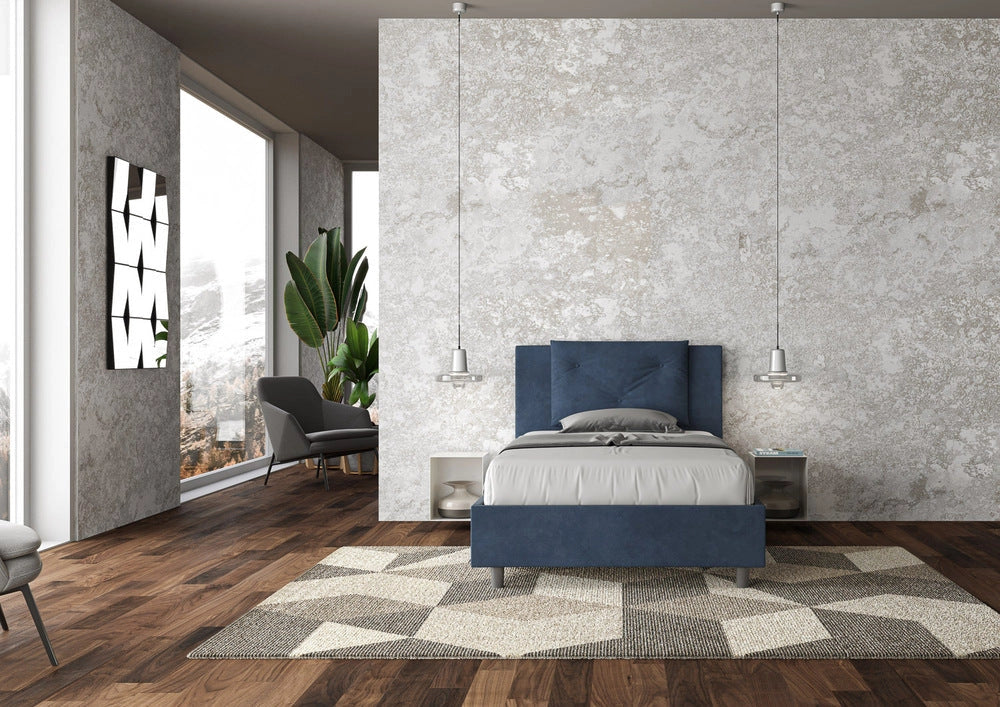 Letto Singolo 80x190 cm con Rete Appia Blu