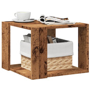 Tavolino da Salotto-Tavolino da soggiorno-Tavolo Legno Vecchio 40x40x30 cm Legno Multistrato