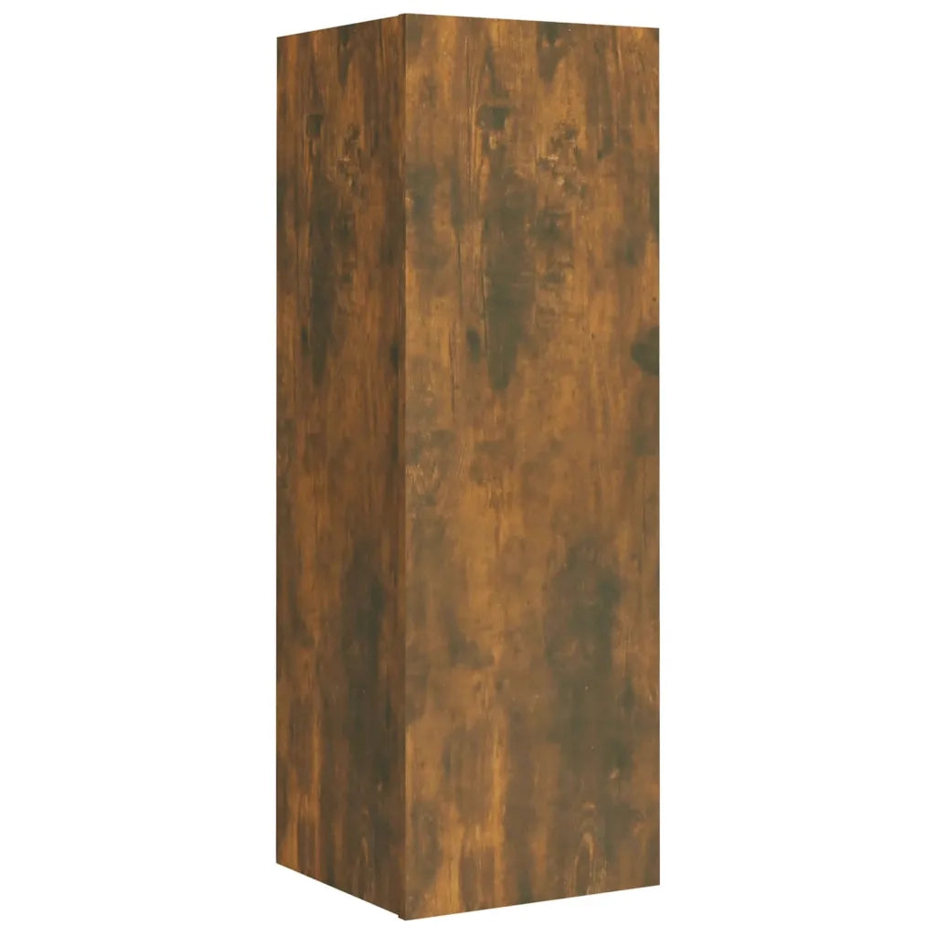 Set di Mobili Porta TV 4 pz Rovere Fumo in Legno Multistrato 3114203