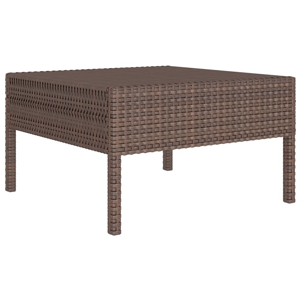 Set Divani da Giardino 6 pz con Cuscini in Polyrattan Marrone 3094383