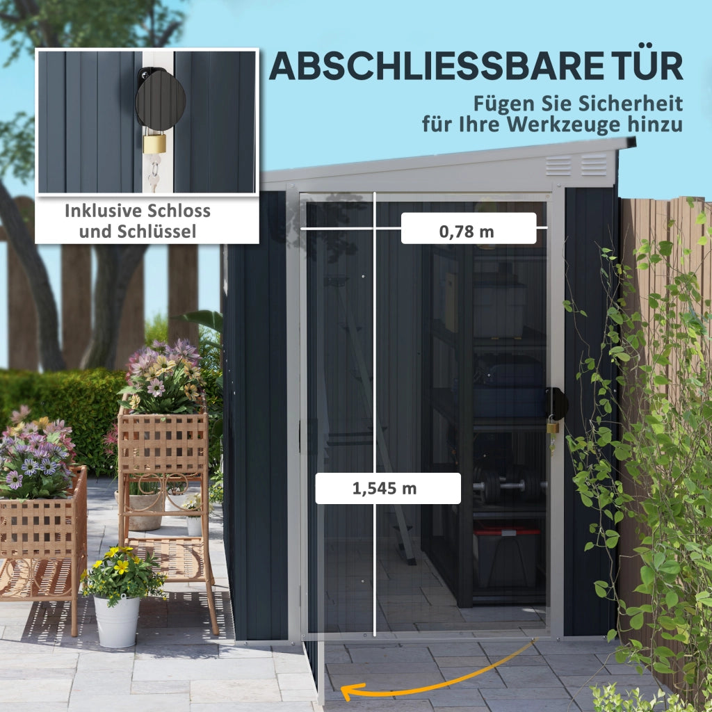 Casetta da giardino ¨C Minimal ¨C acciaio antracite