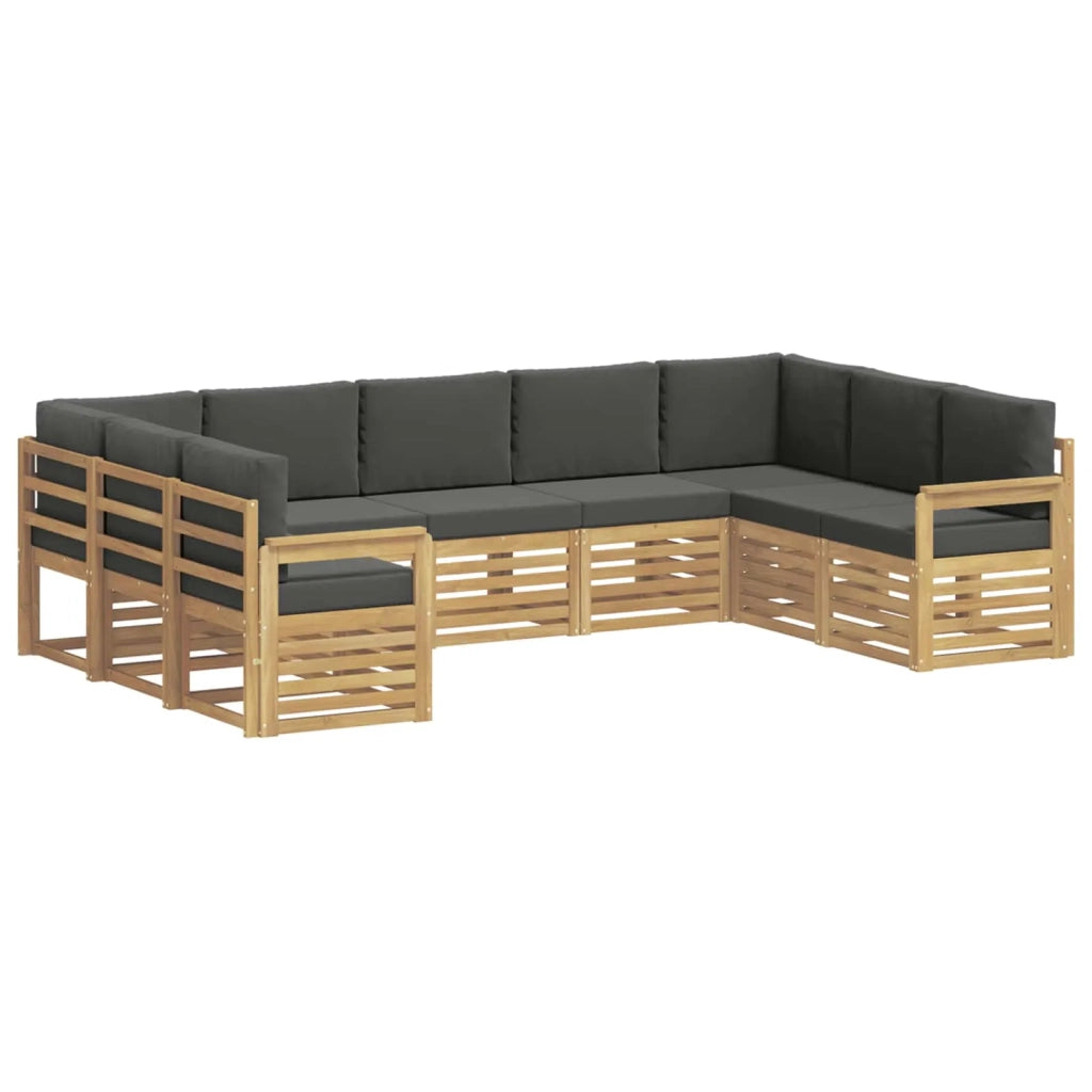 Set di divani da esterno 7 pcs Bianco e Antracite 3392492