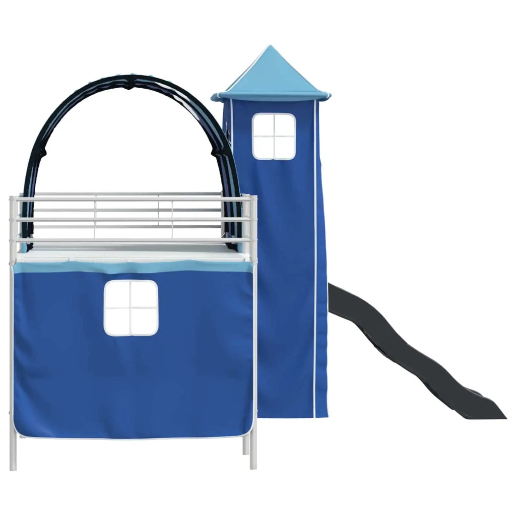 Struttura del letto loft per bambini Bianco e Blu 100 x 200 cm 42020904