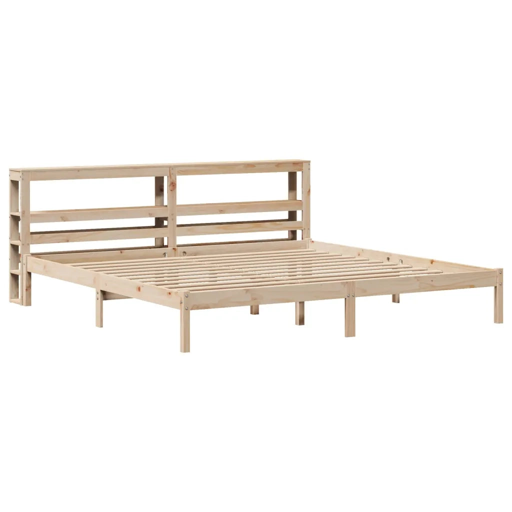 Letto matrimoniale | Letto per adulti | Letto senza Materasso 180x200 cm in Legno Massello di Pino