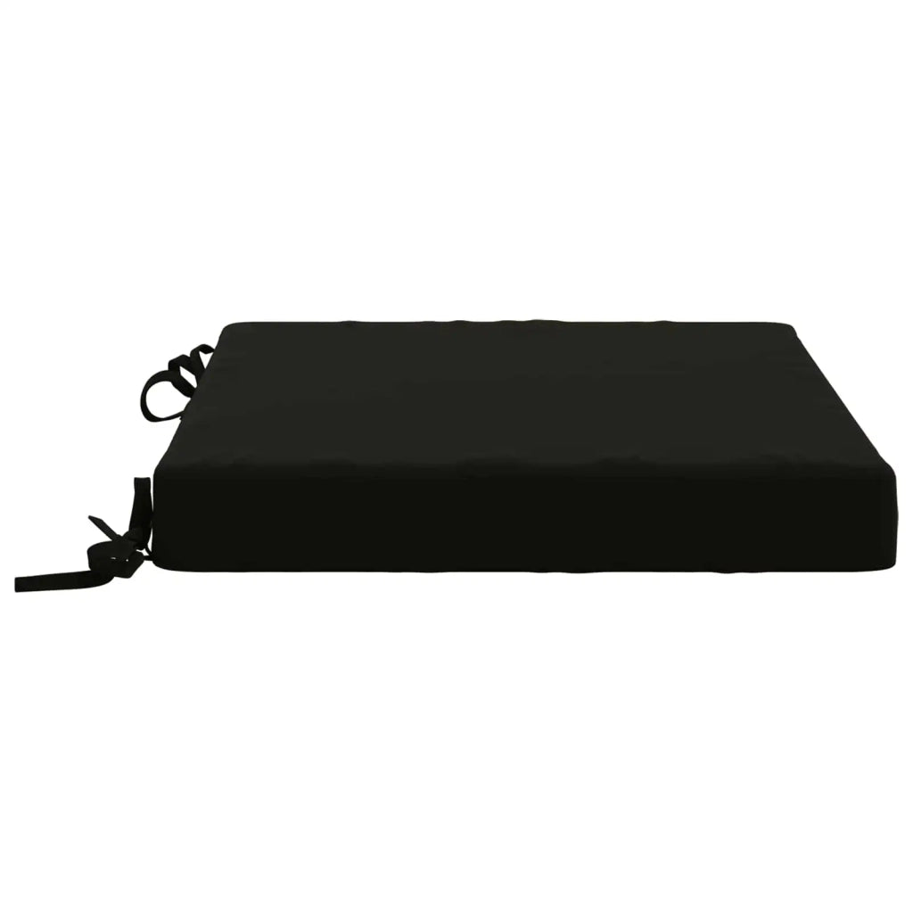 Cuscini per Sedia in 4 Pezzi SOEST 4 pz 100% Poliestere Nero 944397