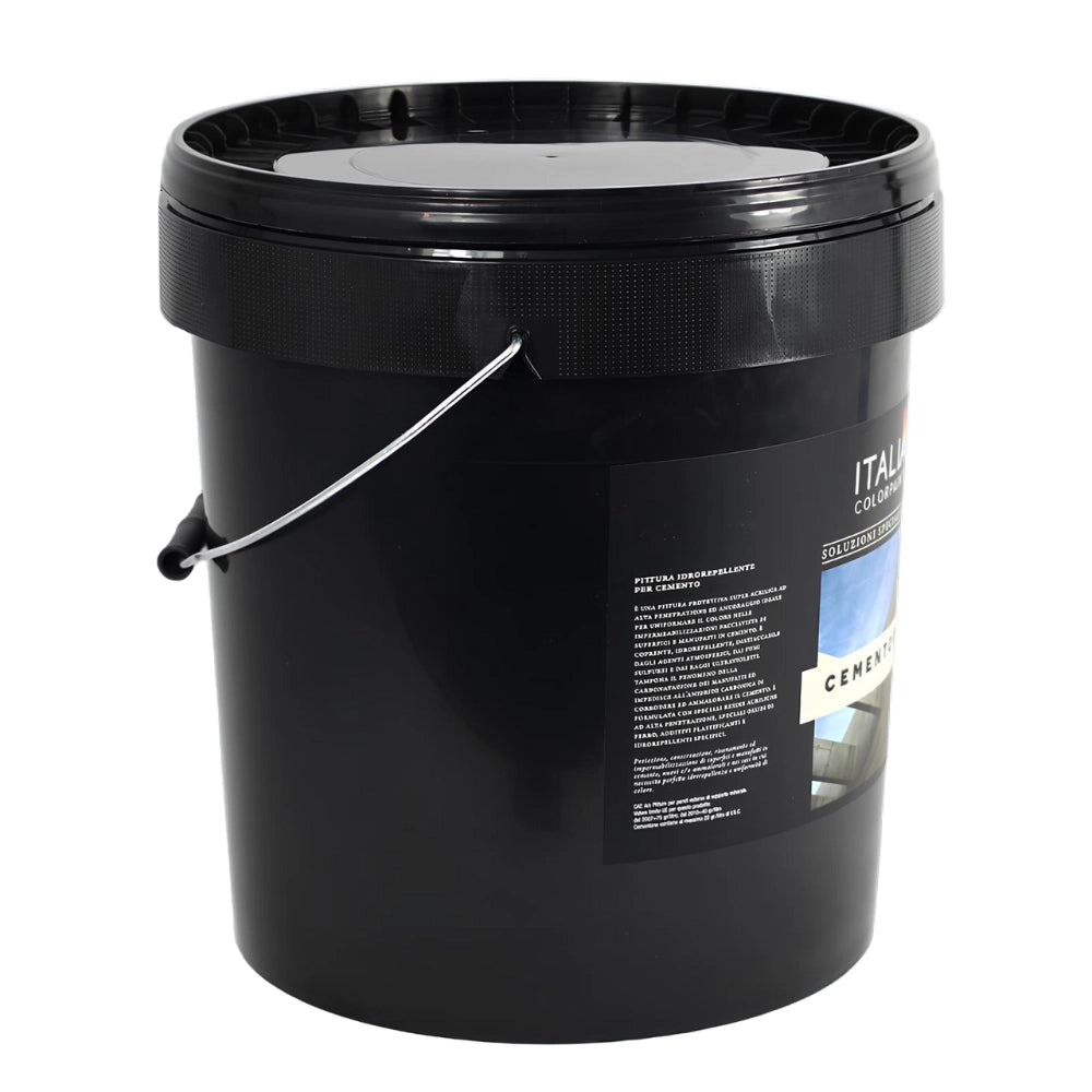 Pittura idrorepellente grigio anticarbonatazione per superfici in cemento *** formato 4 lt, confezione 1