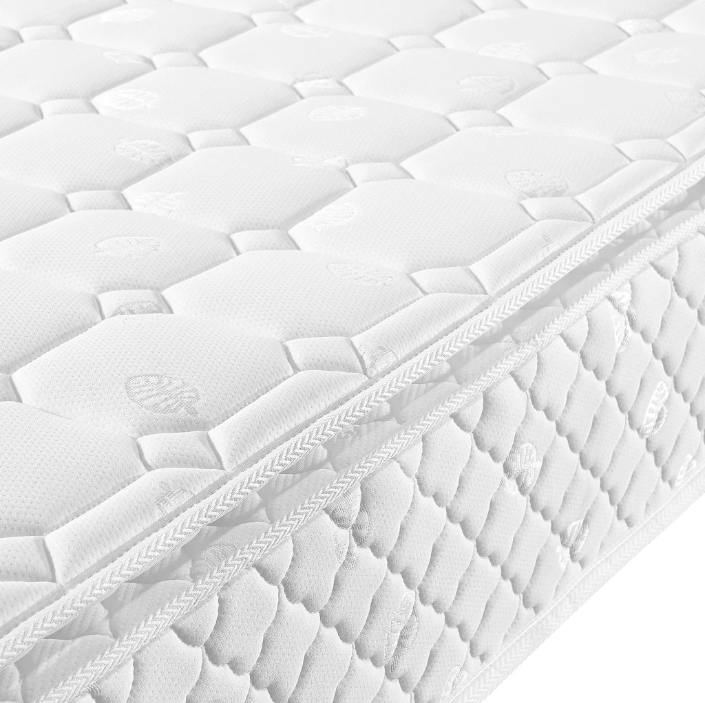 Letto matrimoniale 140x200 cm con contenitore idraulico; LED; prese USB e USB-C; grigio in lino; con materasso
