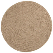 Tappeti per area | Tappeti a zone Moir¨¦ Rotondo AGIRA Naturale ? 160 CM