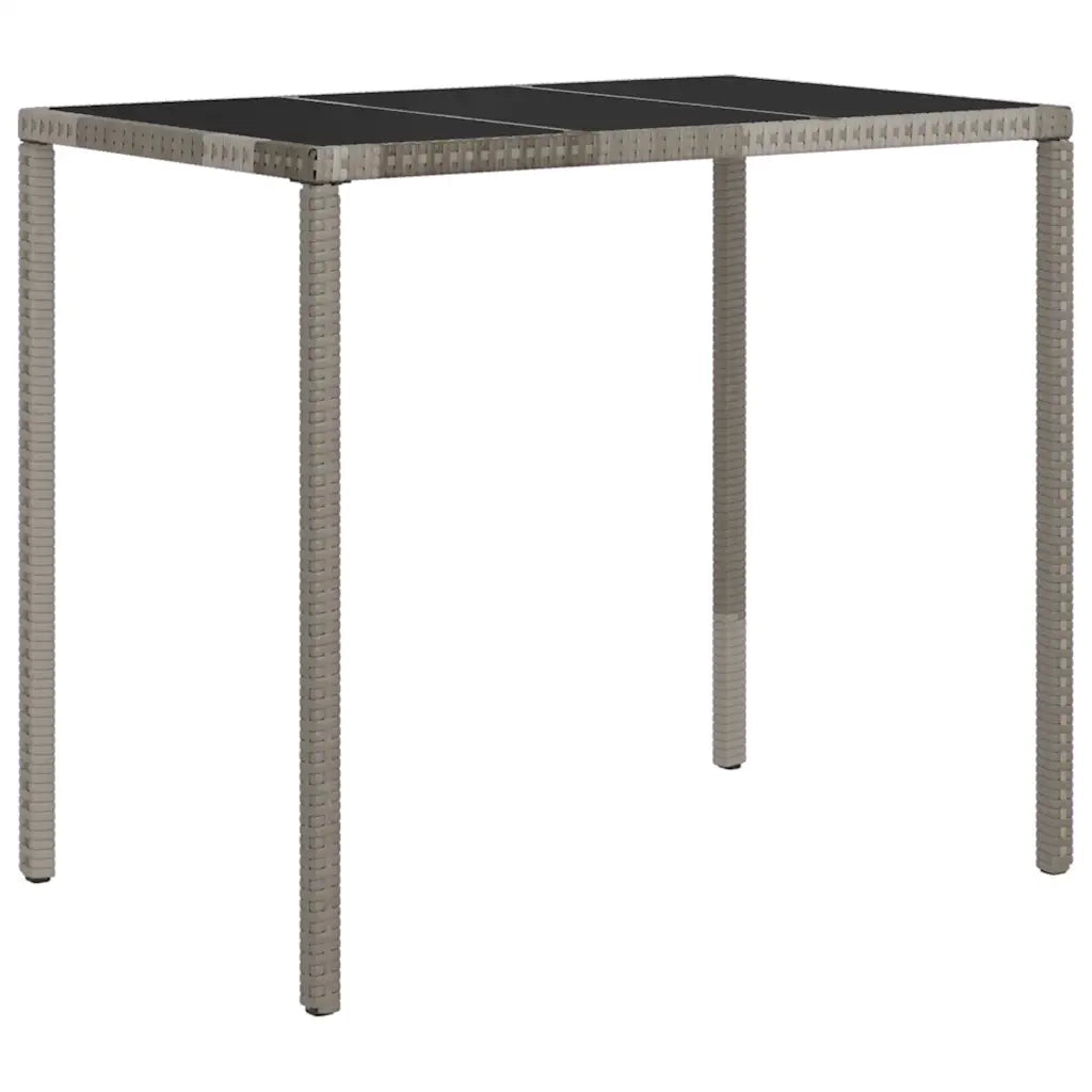 Set Divani da Giardino 4 pz con Cuscini in Polyrattan Grigio 319505