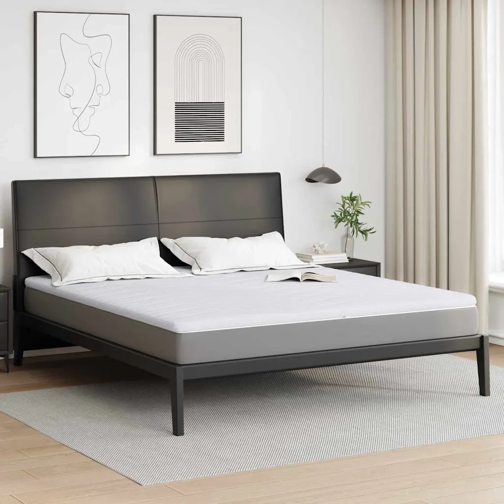 Topper per materasso Bianco 200 x 200 cm Tessuto a maglia CFW1742691