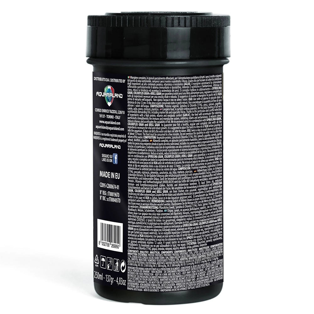 Haquoss Allium Gran - mangime in granuli per Discus con aggiunta di aglio Formato: 250 ml