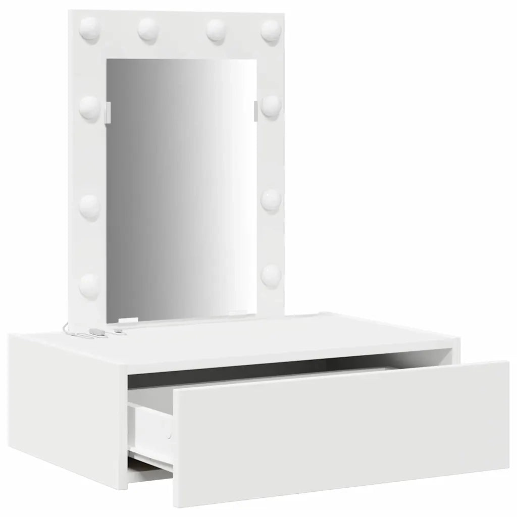 Toeletta | Tavolo da Trucco Bianco 60 x 40 x 70 cm Legno multistrato