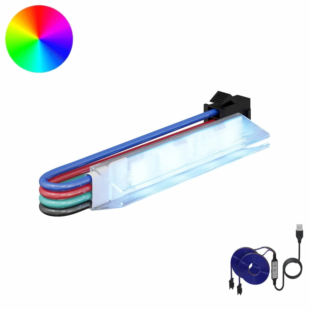 Striscia LED 12 pcs Nero e Multicolore 1745 mm Rame e plastica 3429137