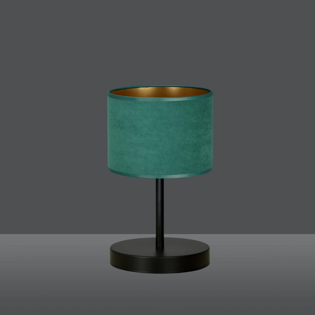Lampada da comodino Emibig Hilde nero/verde E27 34cm