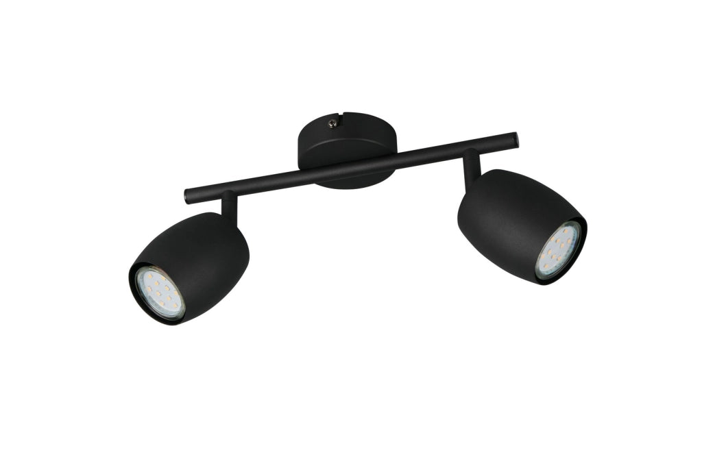 Faretto soffitto NANCY RL 2xGU10 nero metallo