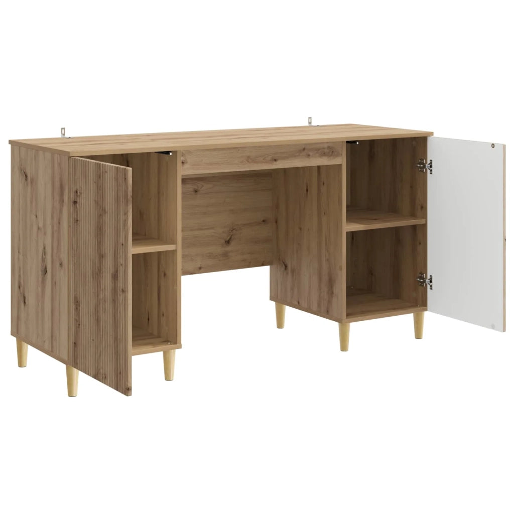 Scrivania con lo scaffale Rovere Artigianale 142,5 x 50 x 75 cm 3414602