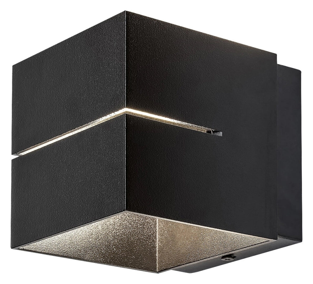 Applique moderna cubo G9 nero opaco Rabalux Kaunas